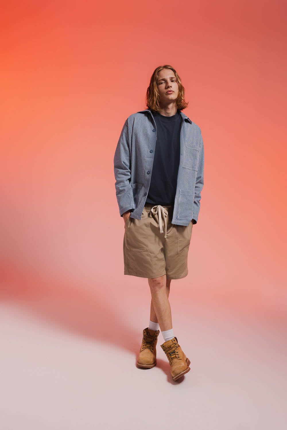 Denim Stripes Overshirt