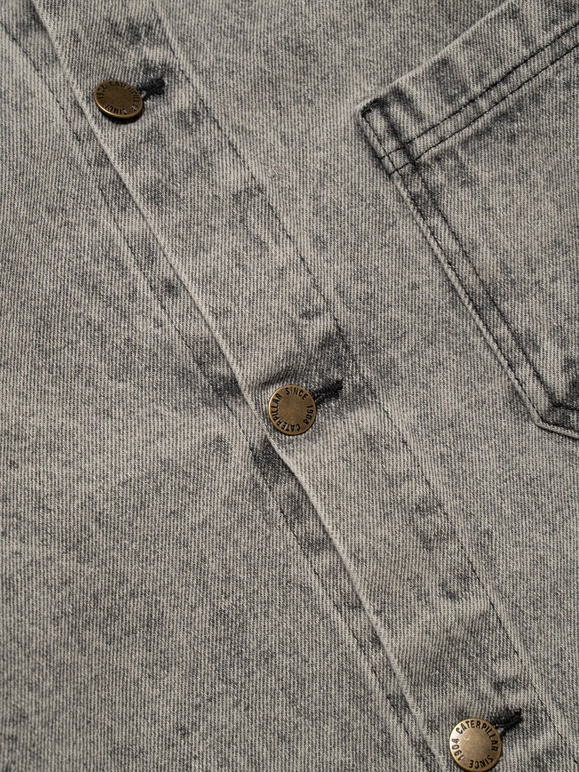Denim Overshirt With Acid Wash