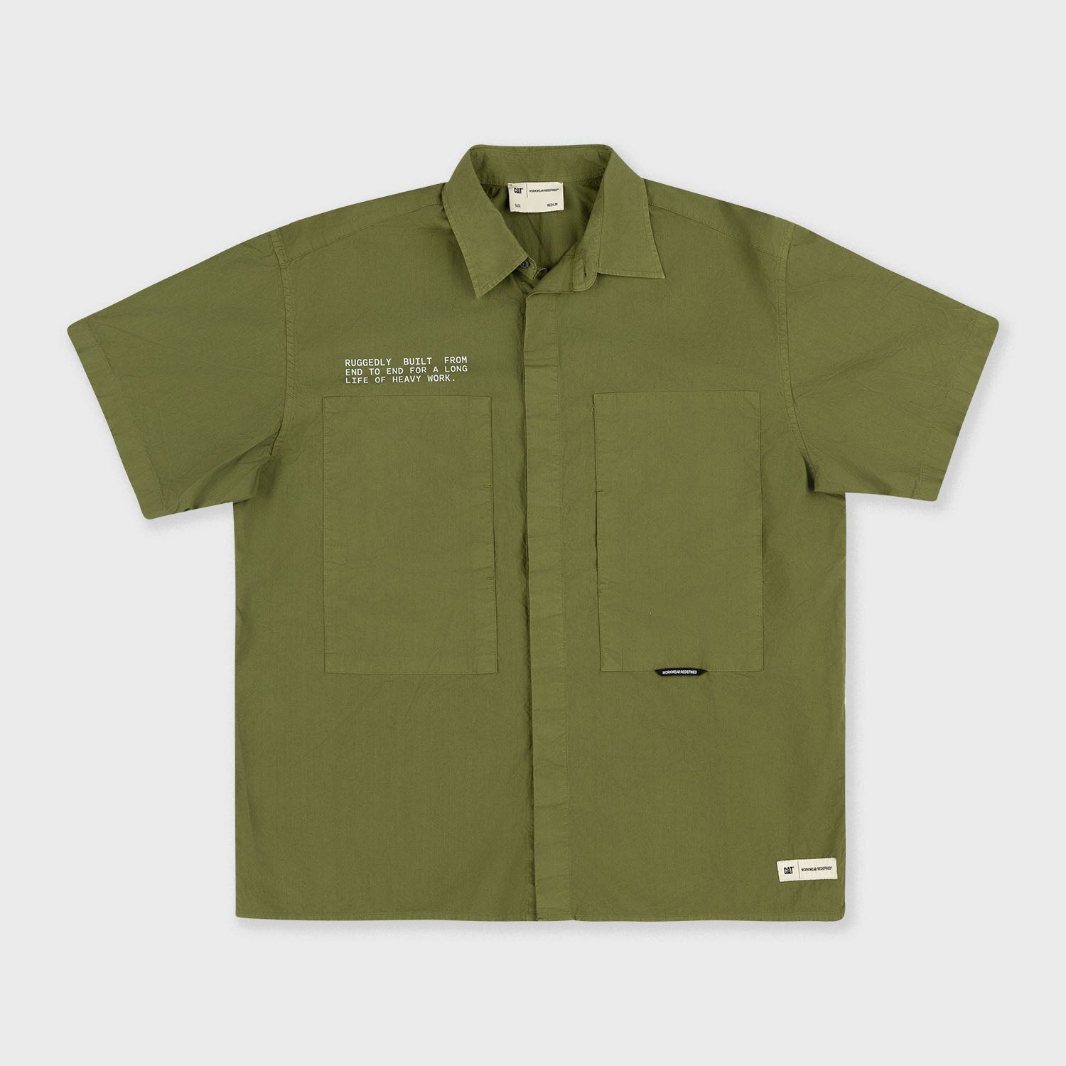CAT WWR | Heavy Work Big Front Pocket S/S Shirt Sphagnum