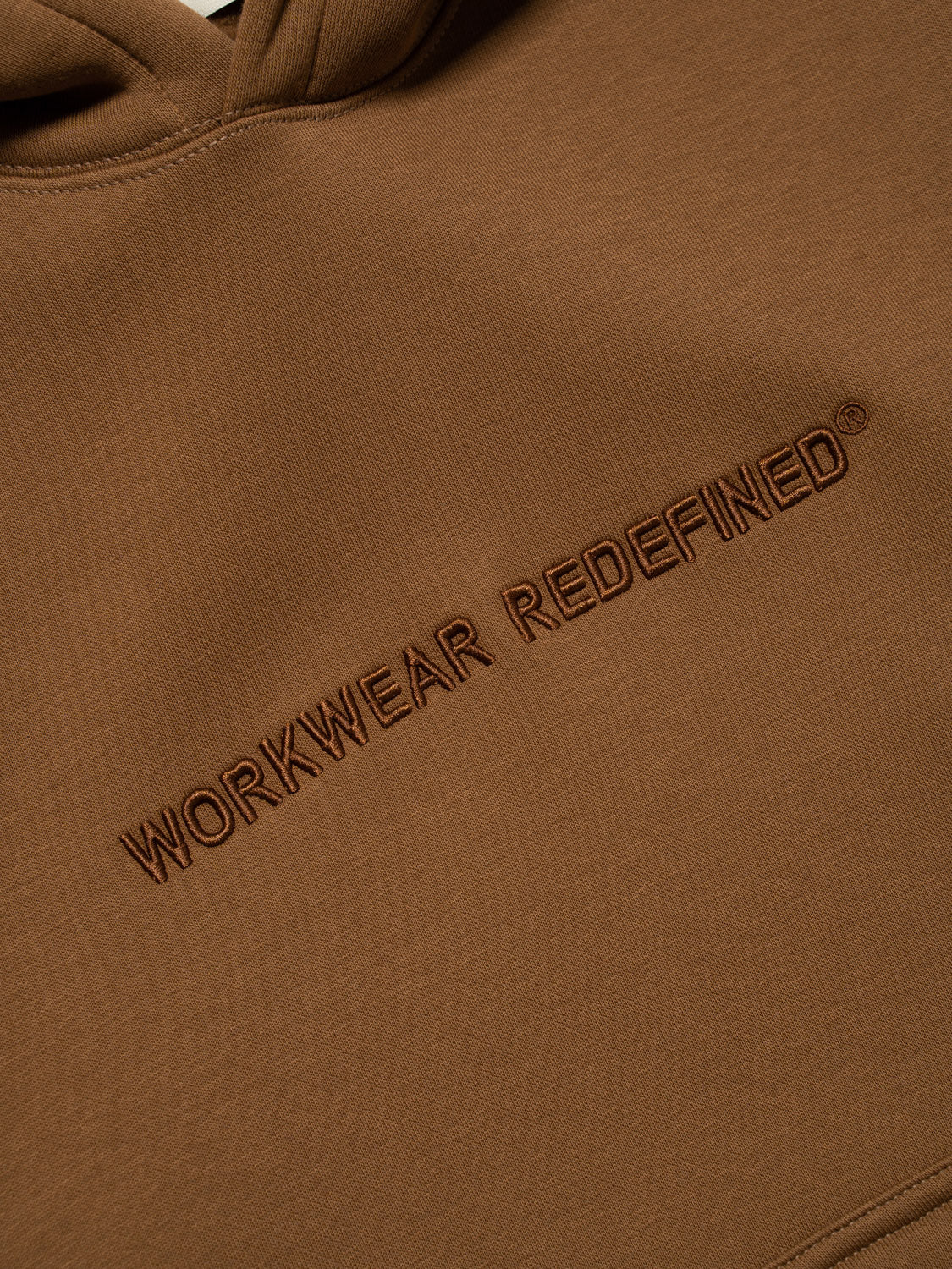 Workwear Redefined Embroidery Hoodie Fleece