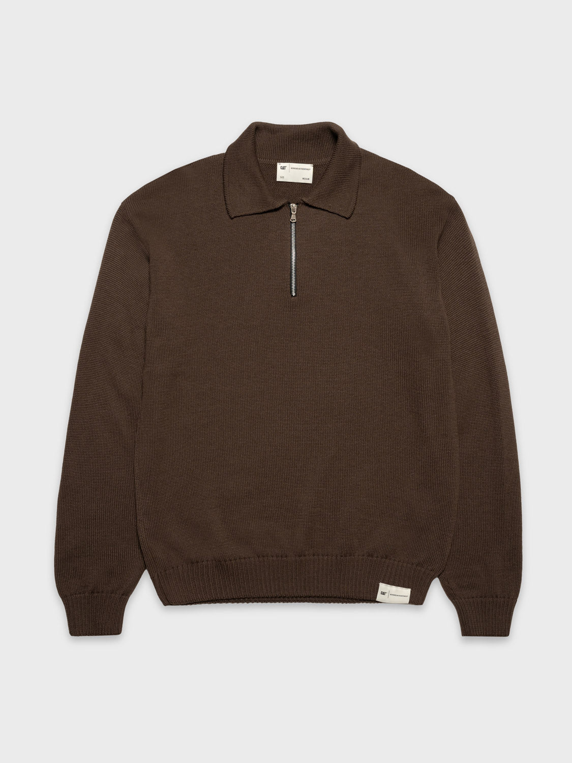 CAT WWR | Half Zip Polo Knit Moro