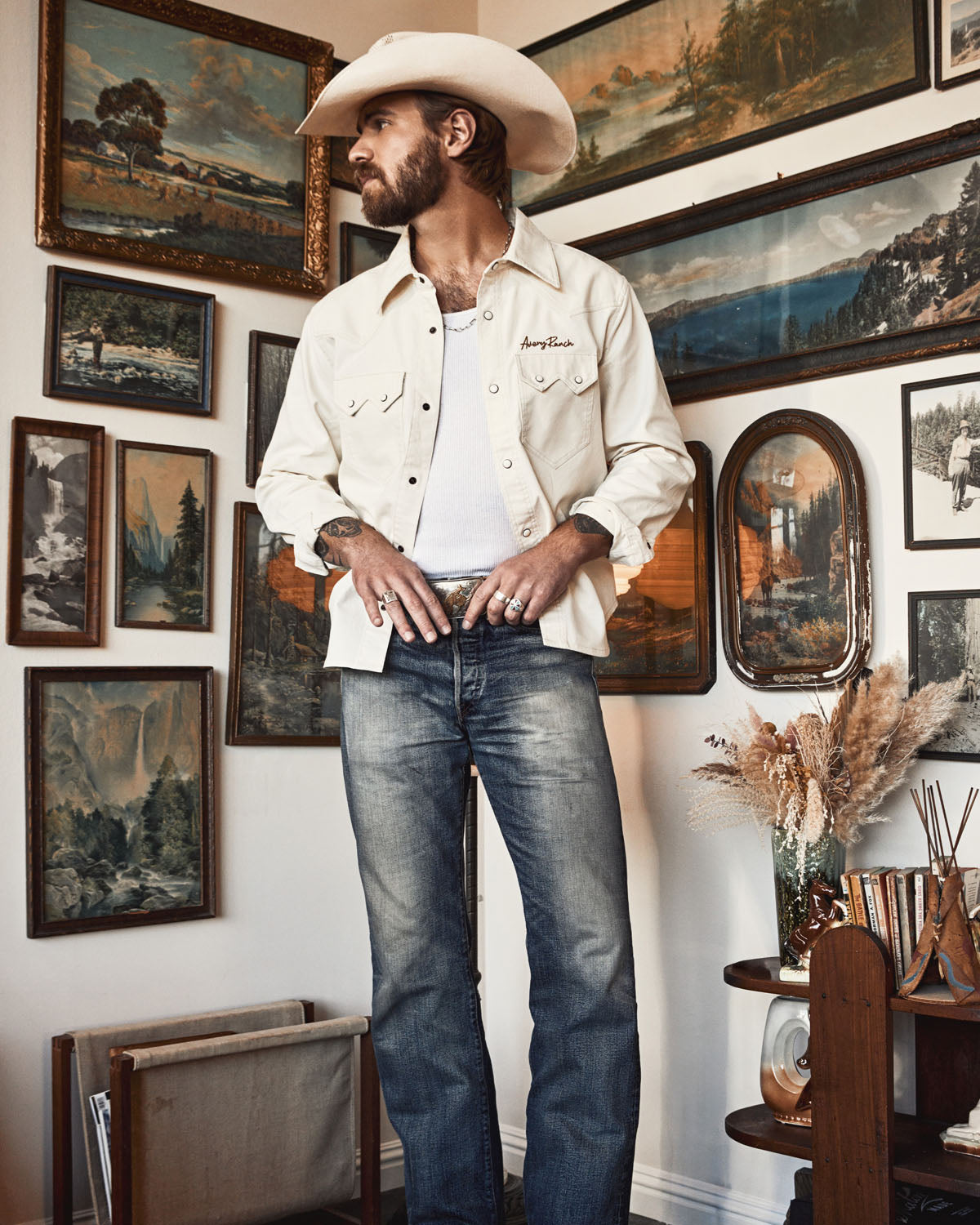 Avery Ranch X Cat Canvas Shirt