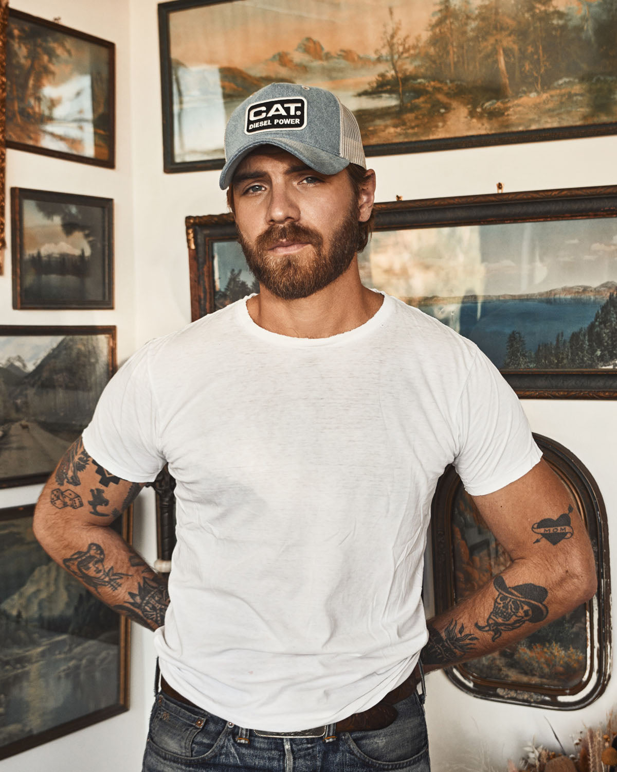 Avery Ranch X Cat Trucker Denim Hat