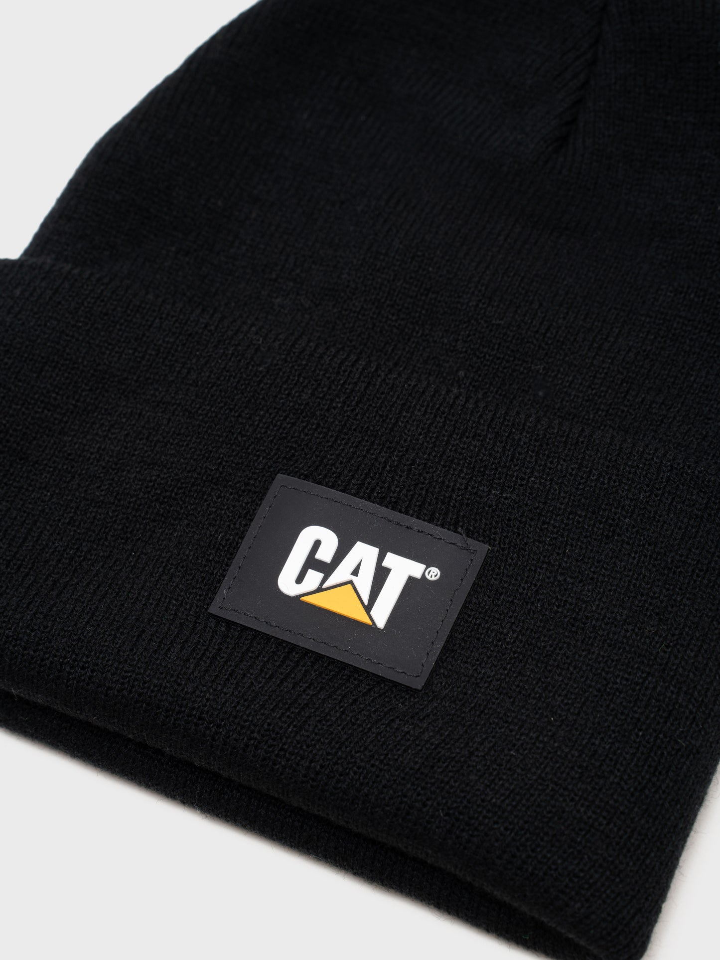 Cat Label Cuff Beanie