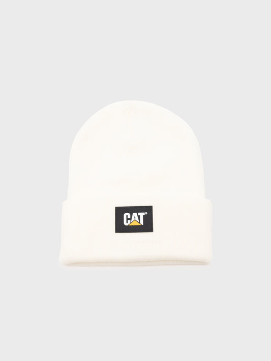 Cat Label Cuff Beanie