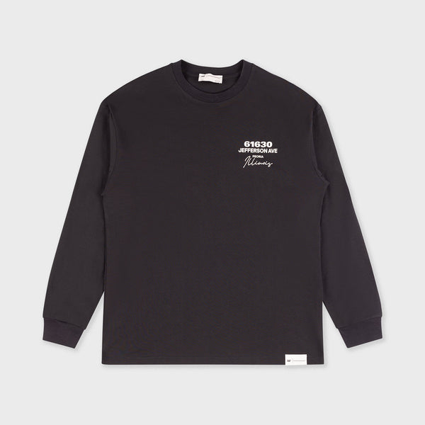 CAT WWR | 61630 Jefferson Ave L/L T-Shirt Black