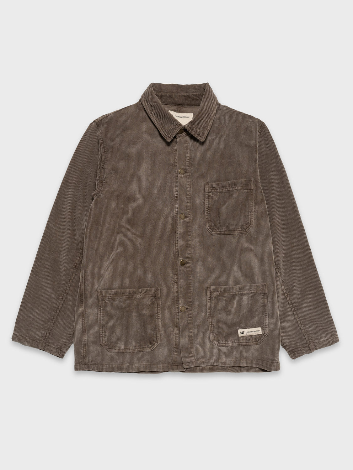 Corduroy Overshirt With Acid Wash
