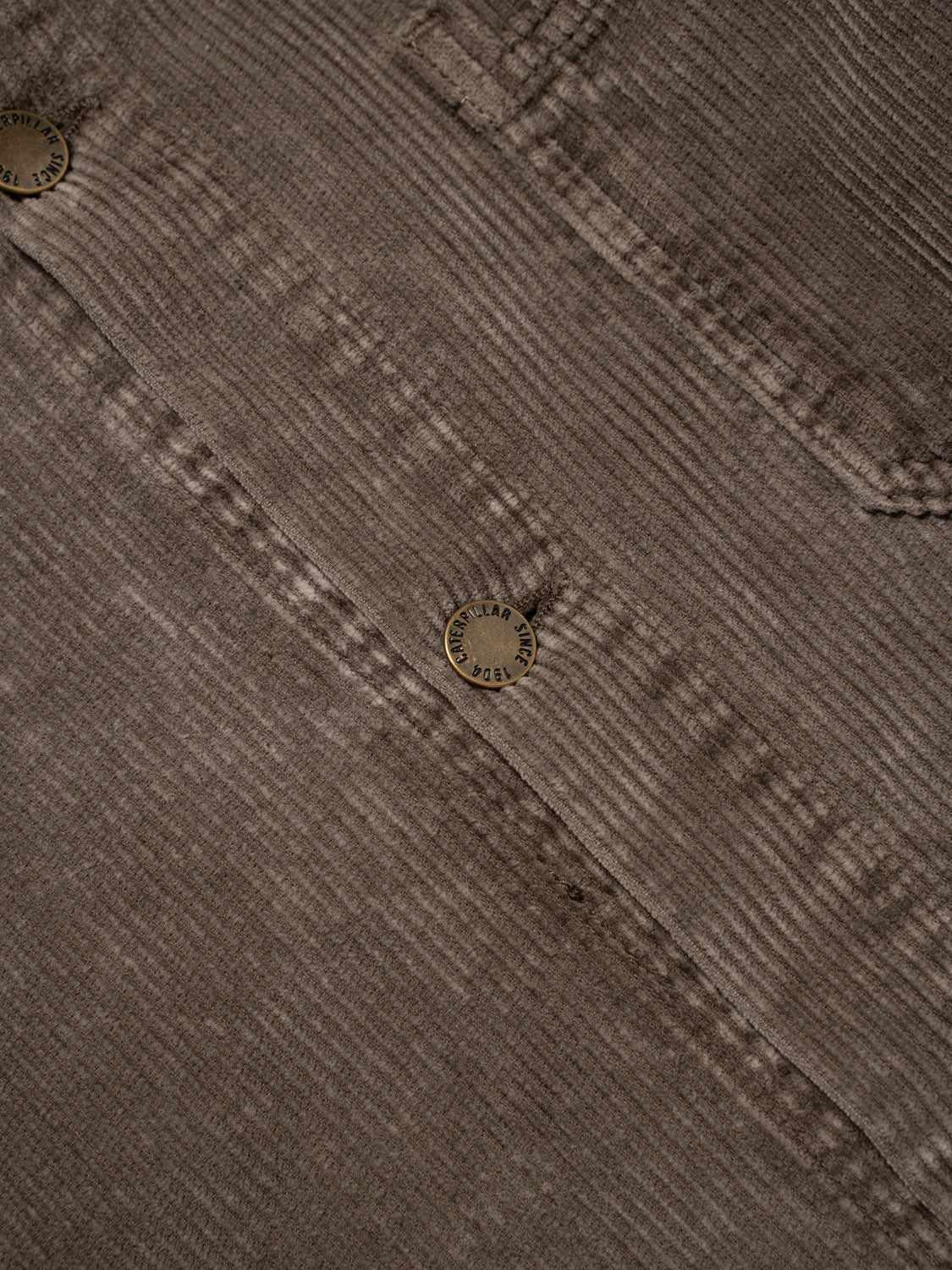 Corduroy Overshirt With Acid Wash