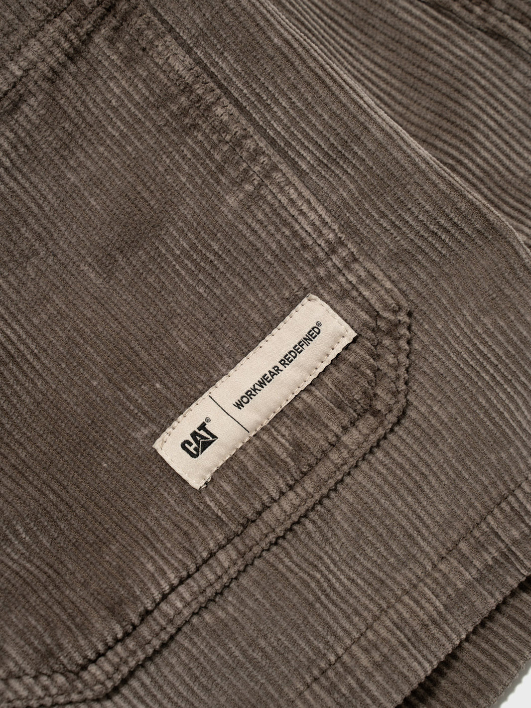 Corduroy Overshirt With Acid Wash