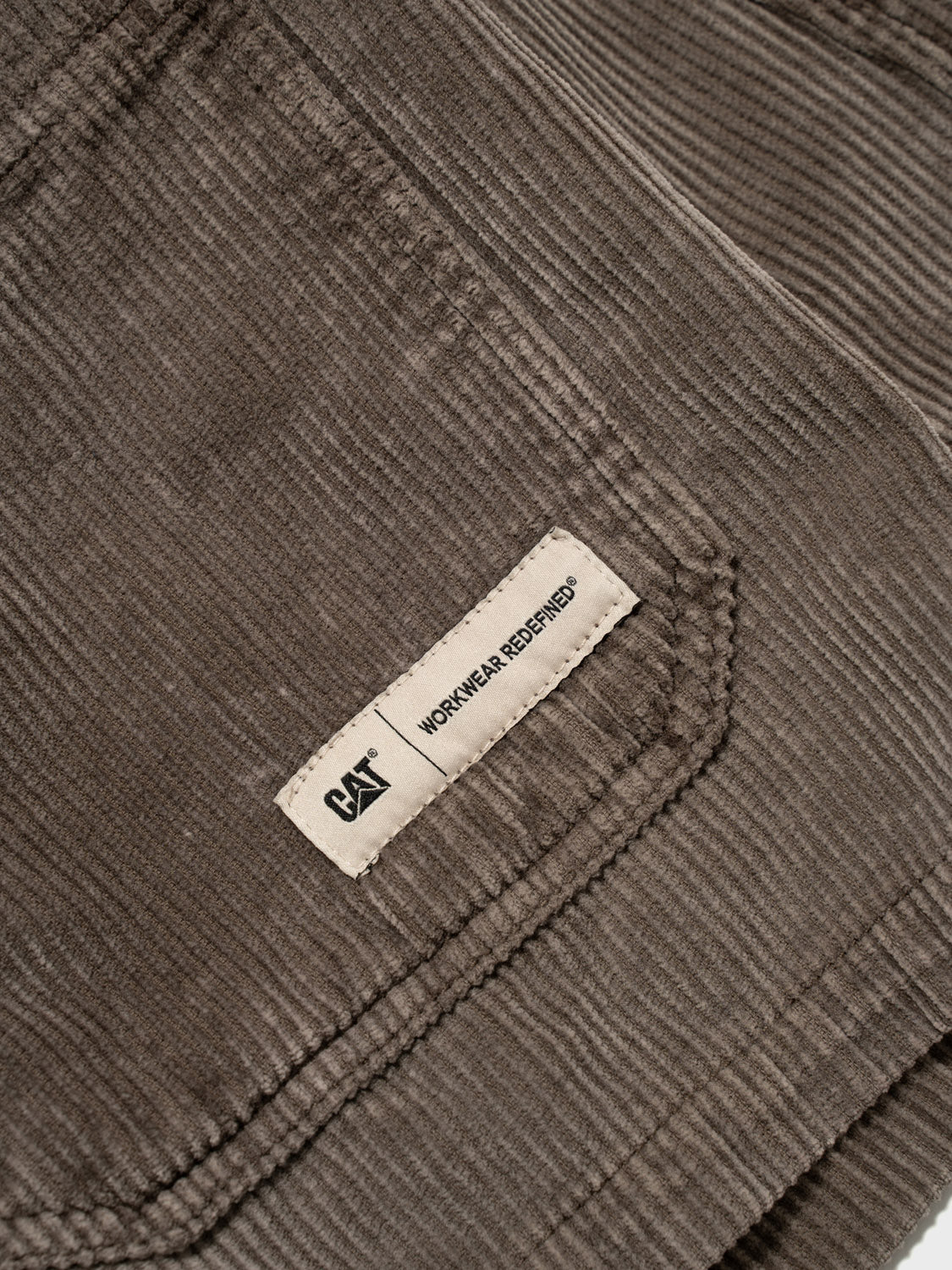 Corduroy Overshirt With Acid Wash