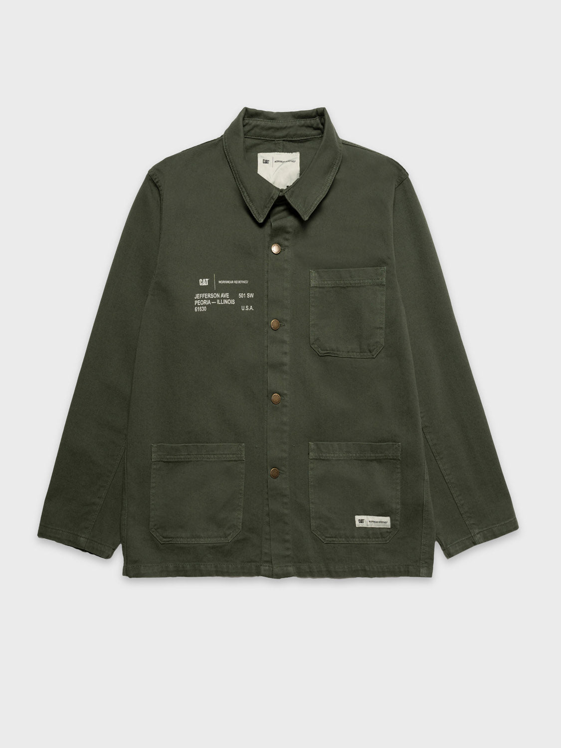 Printed Twill Overshirt