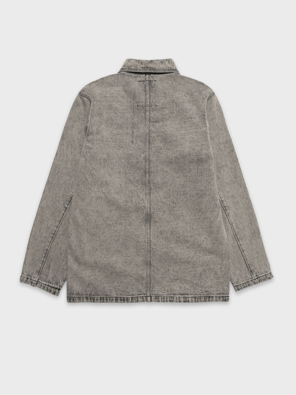 Denim Overshirt With Acid Wash