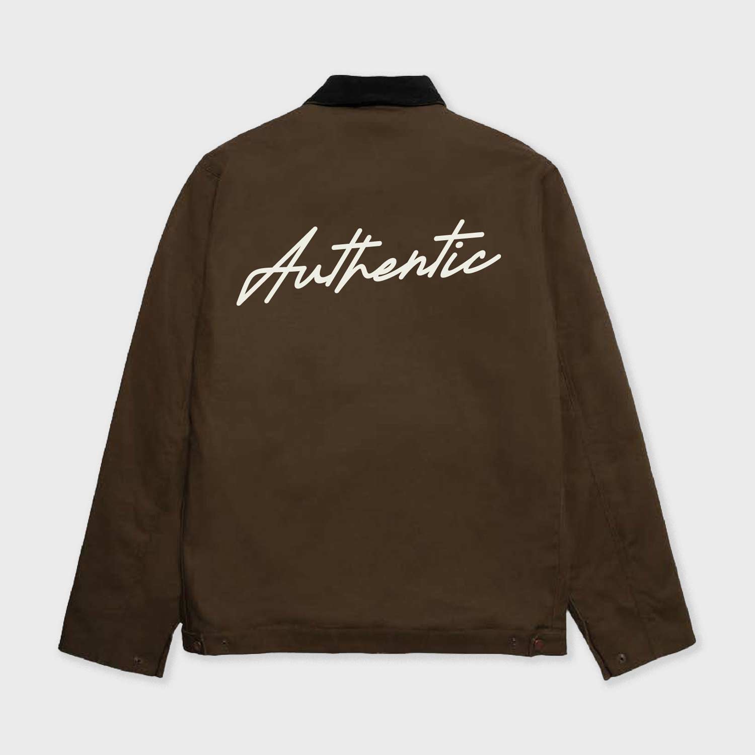 CAT WWR | Peoria Canvas Jacket With Embroidery Slate Black