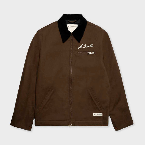 CAT WWR | Peoria Canvas Jacket With Embroidery Slate Black