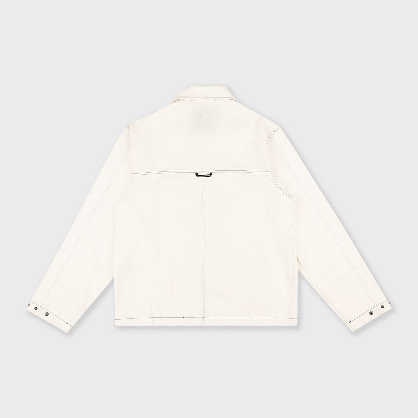 Big Pocket Bull Denim Jacket With Contrast Stitch