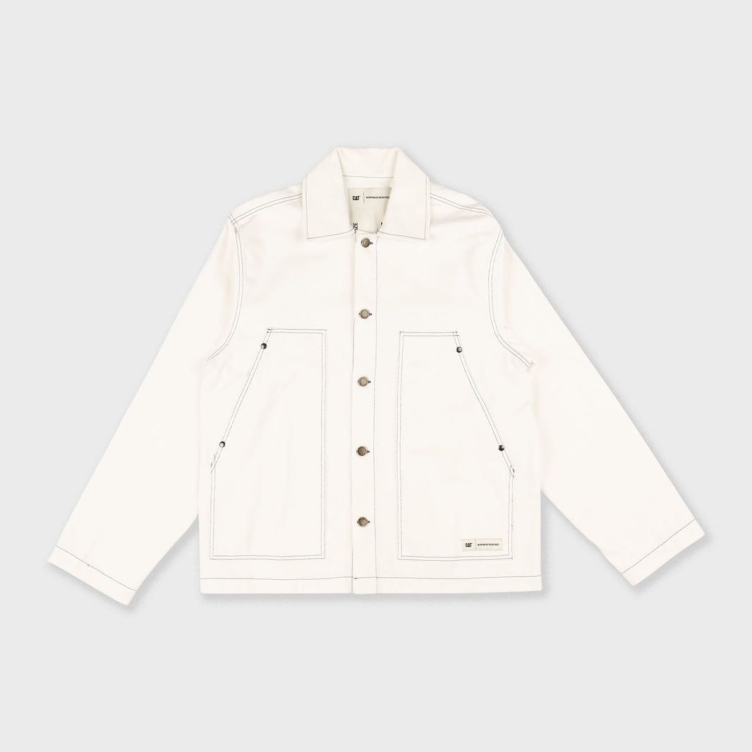 Big Pocket Bull Denim Jacket With Contrast Stitch