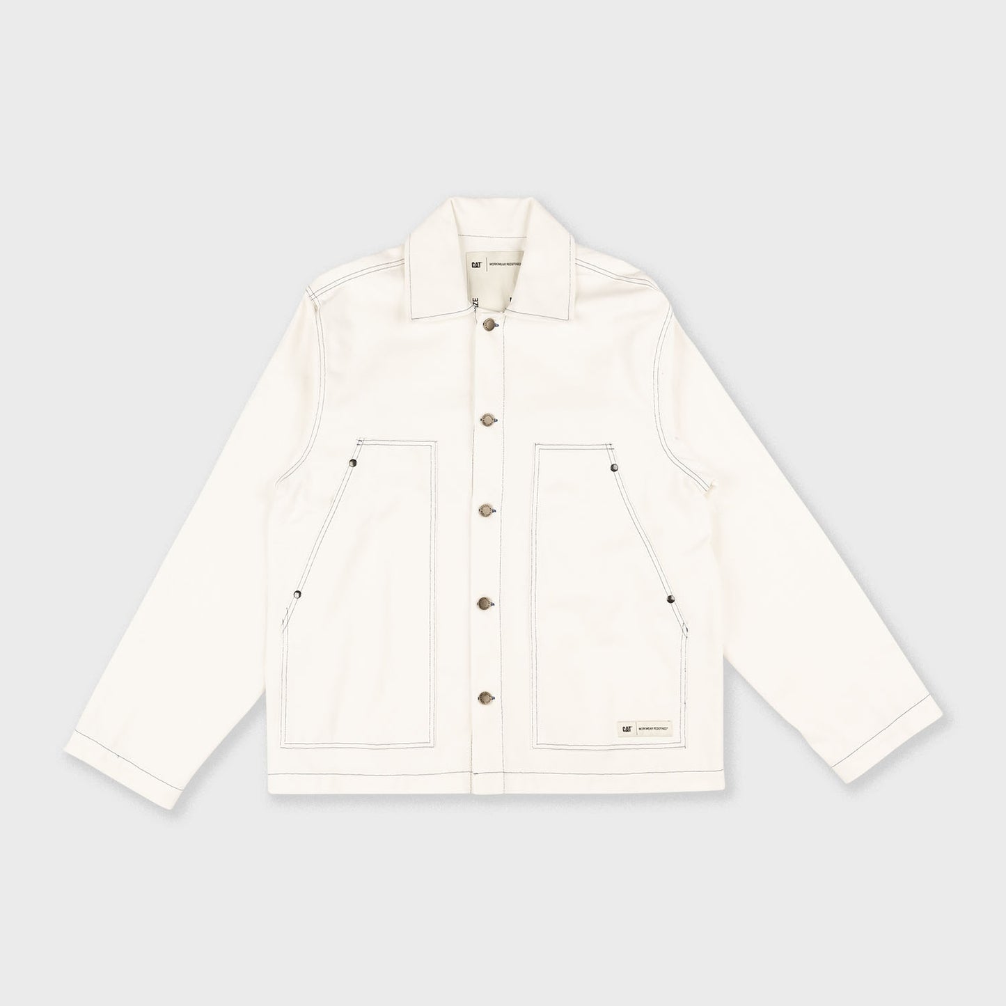 Big Pocket Bull Denim Jacket With Contrast Stitch