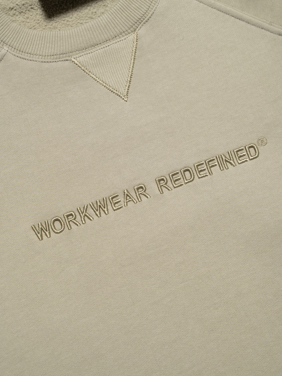 Workwear Redefined Embroidery Crewneck Fleece