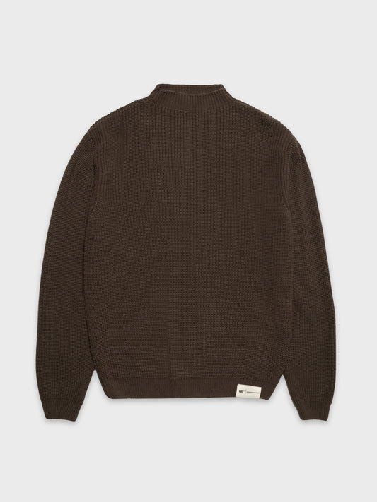 Half Neck Ribbed Knit