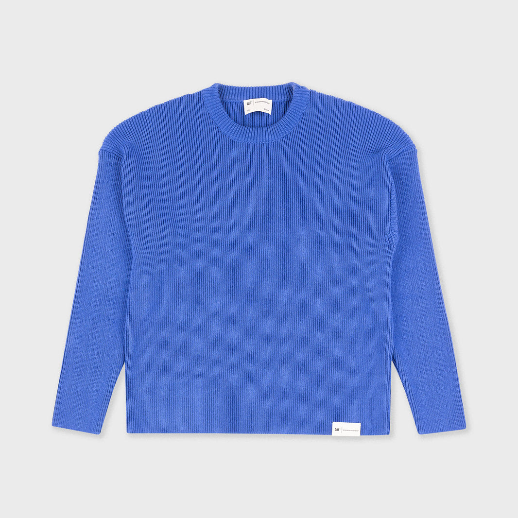 Past And Future Back Print Cotton Crewneck