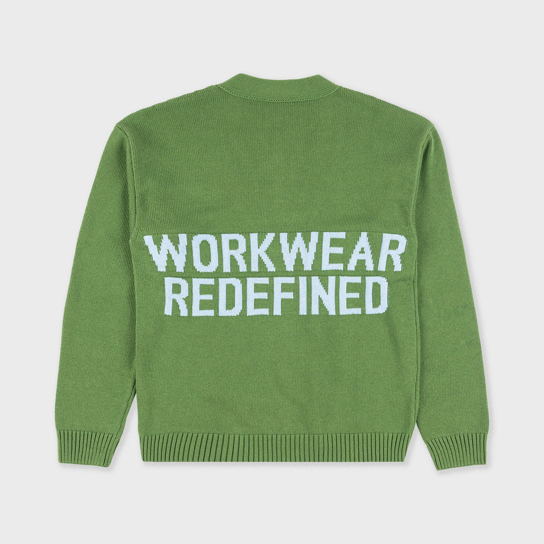 Workwear Redefined Cardigan With Jacquard