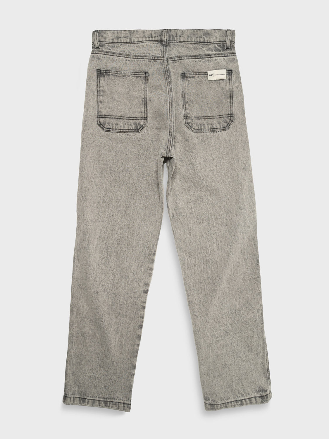 Black Denim 5 Pkt Pant With Acid Wash