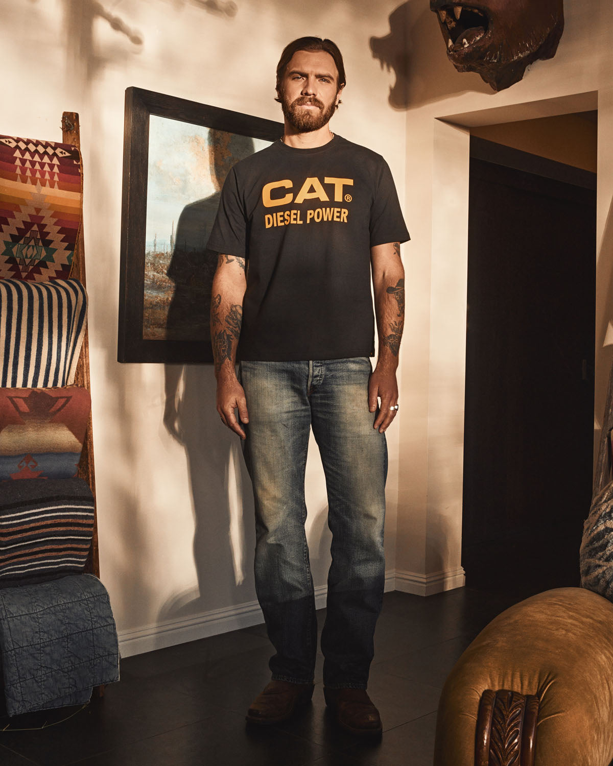 Avery Ranch X Cat S/S Diesel Power Tee