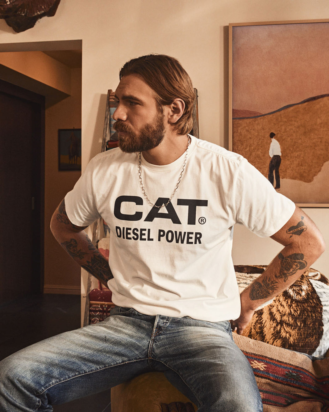 Avery Ranch X Cat S/S Diesel Power Tee