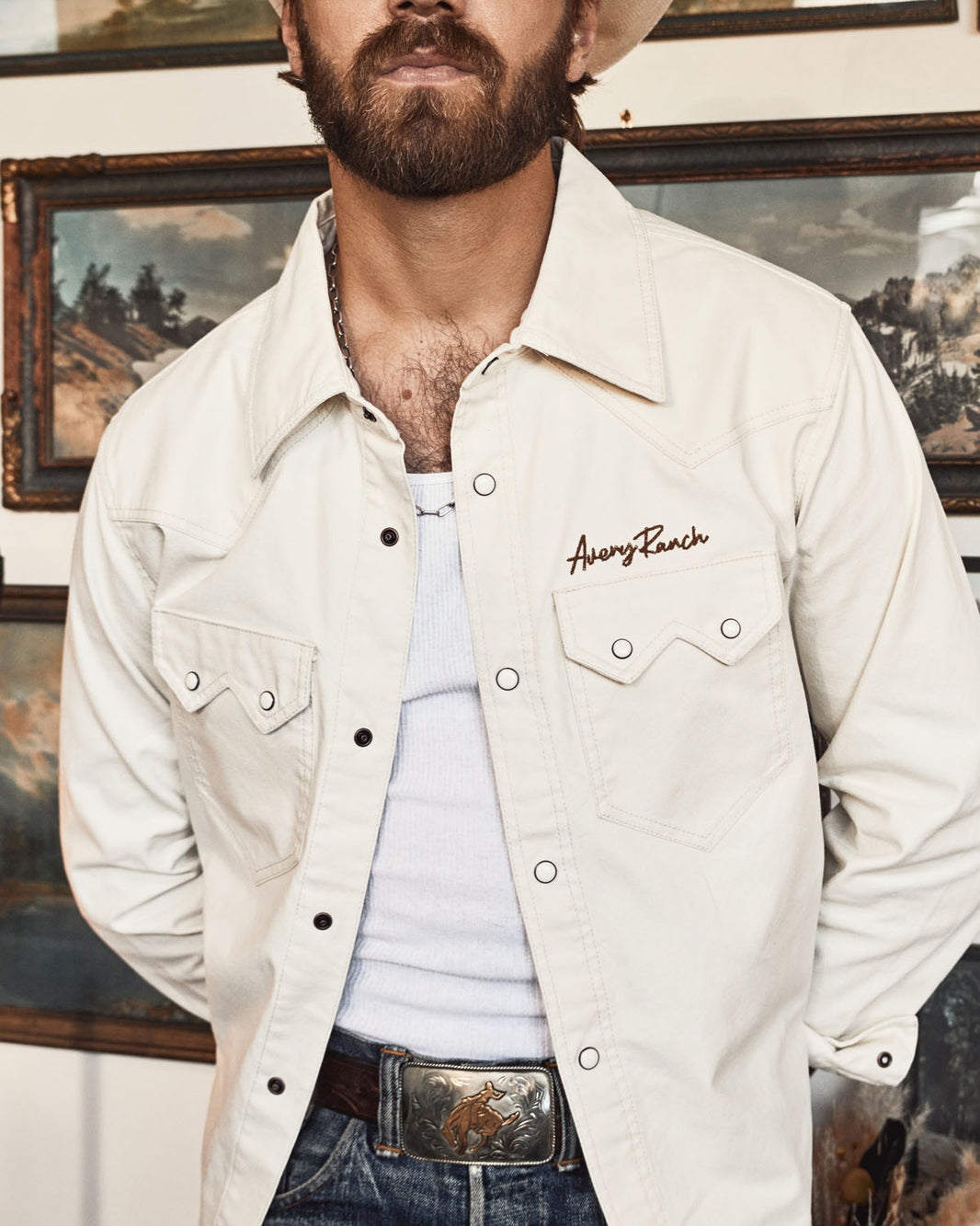 Avery Ranch X Cat Canvas Shirt