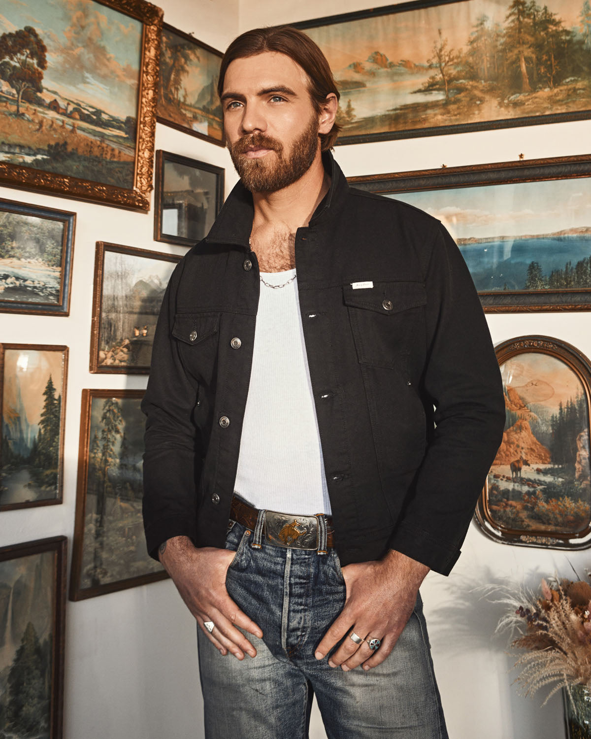 Avery Ranch X Cat Canvas Trucker Jacket