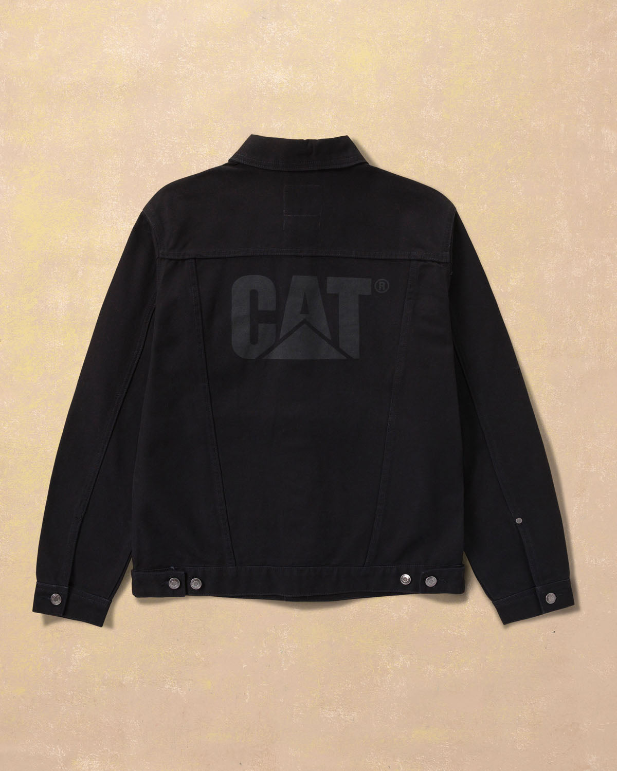 CAT WWR | Avery Ranch X Cat Canvas Trucker Jacket Pitch Black