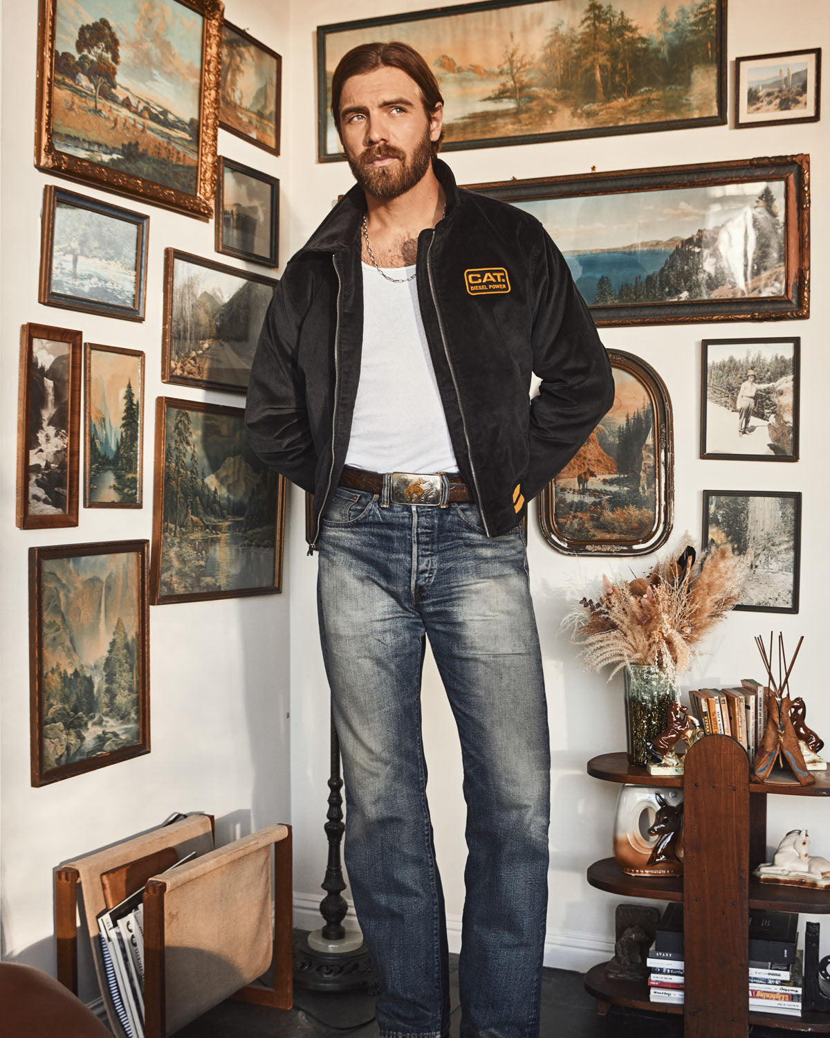 Avery Ranch X Cat Corduroy Bomber Jacket