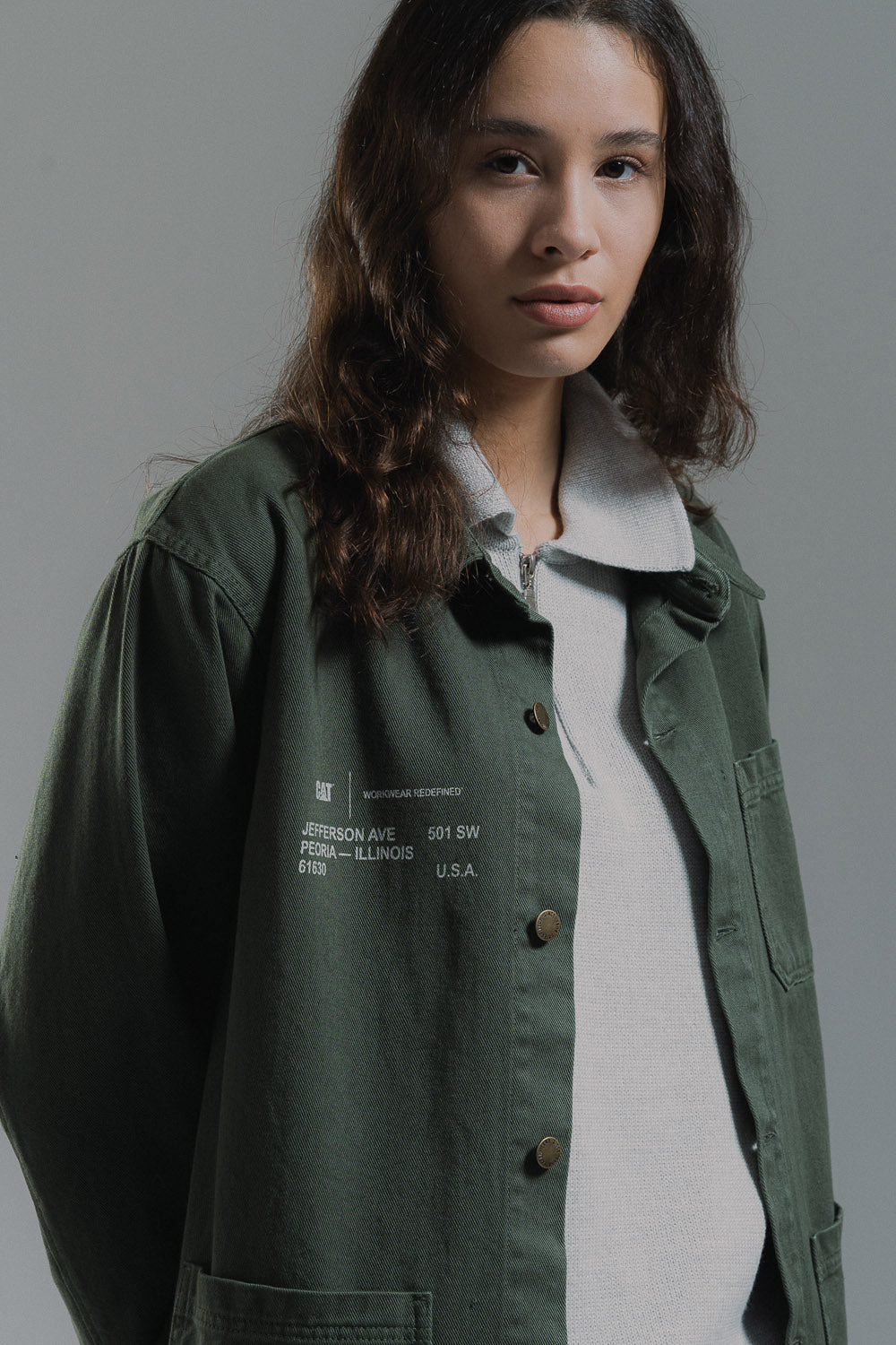 Printed Twill Overshirt