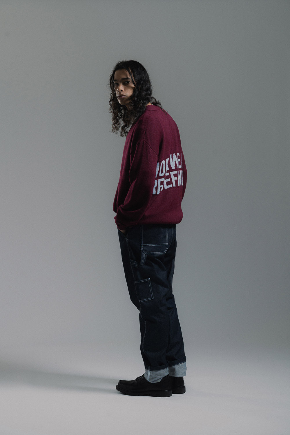 Denim Raw Painter Pant