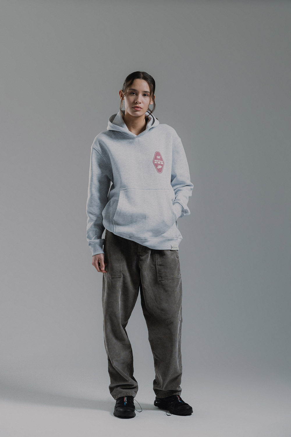 Corduroy Clip Pant With Acid Wash