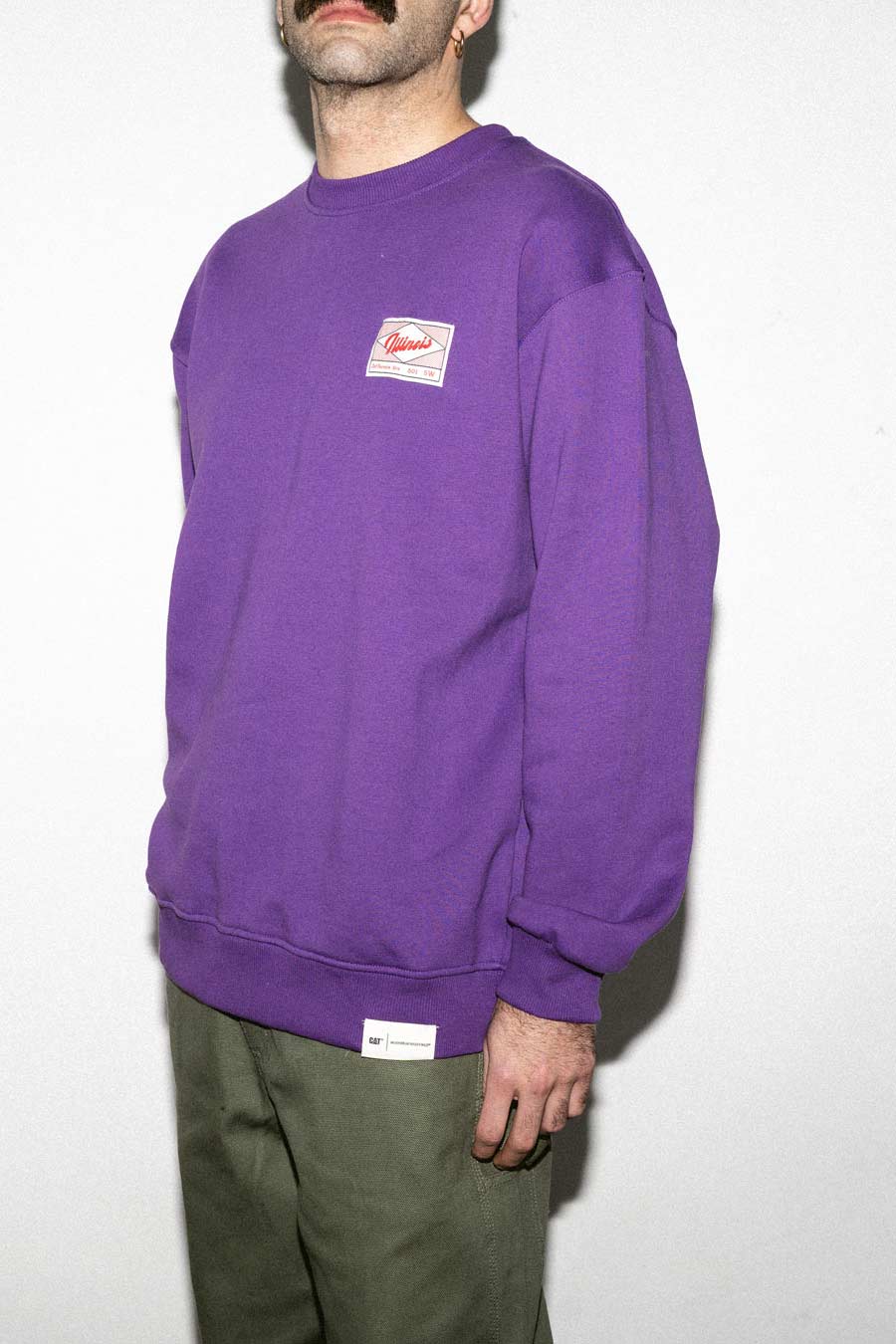 Illinois Jefferson Ave Patch Crewneck Fleece