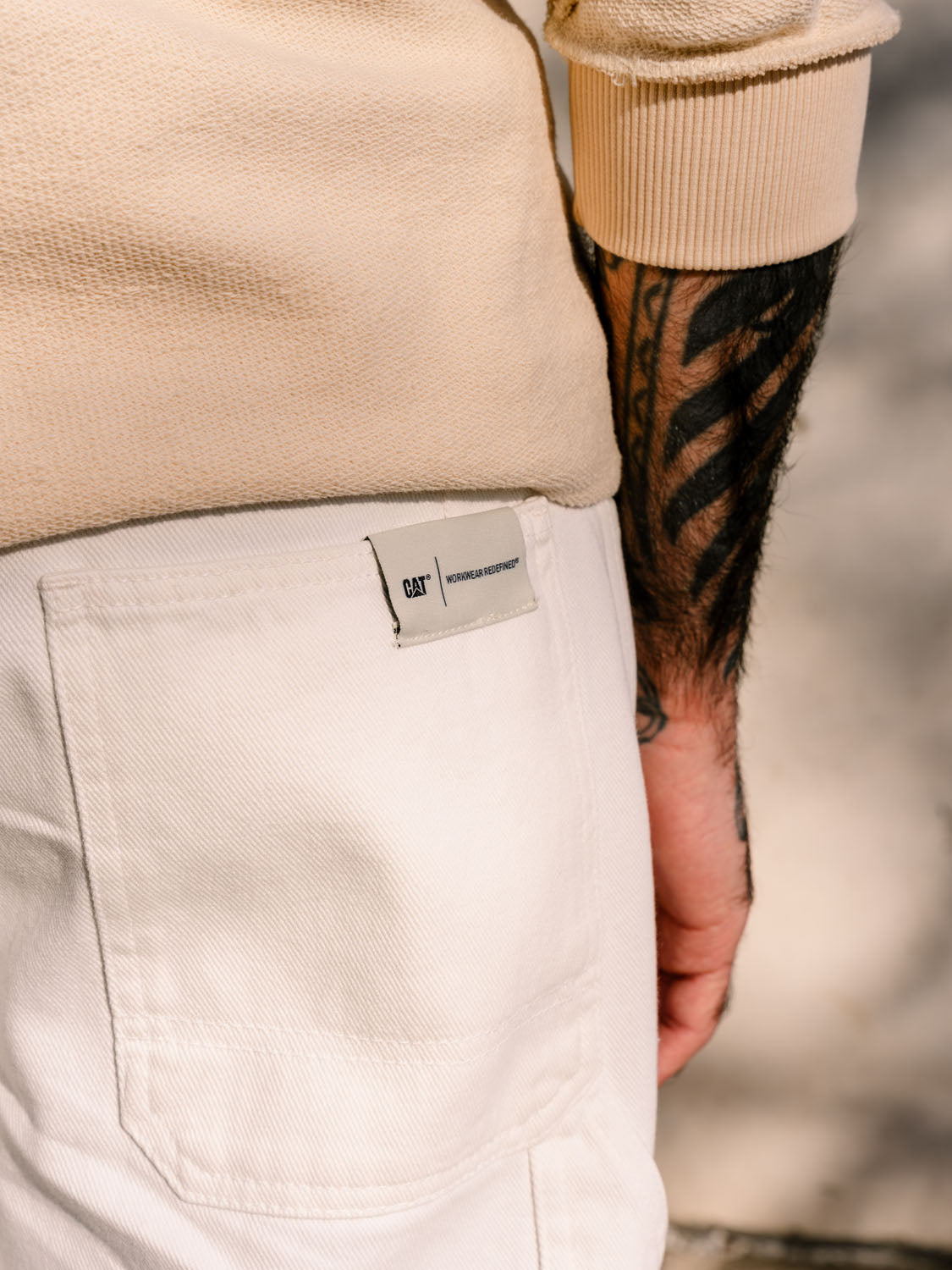 Bull Denim Painter Pant With Contrast Stitch