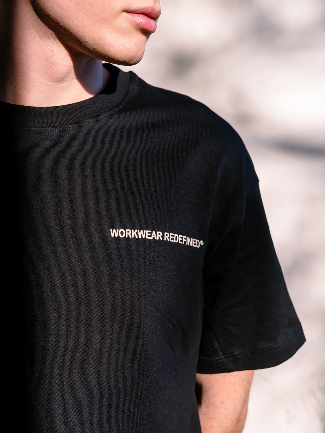 Workwear Redefined Contrast Stitch T-Shirt