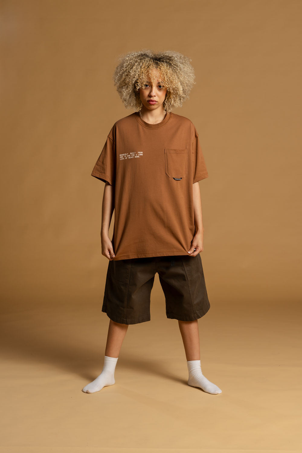 Gabardine Clip Short