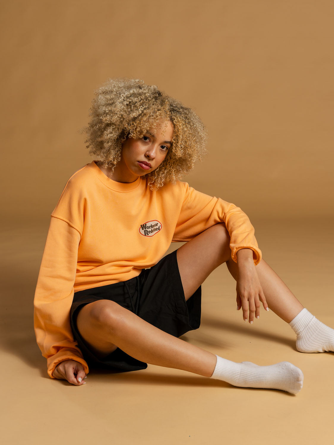 Workwear Redefined Printed Patch Crewneck Fleece