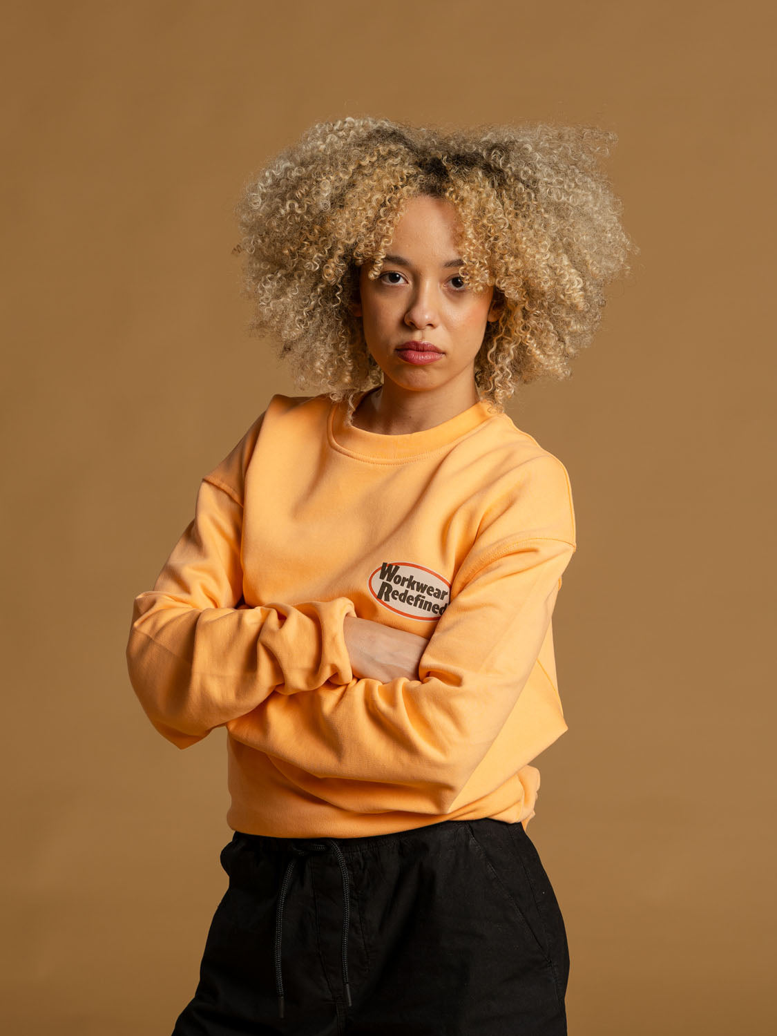 Workwear Redefined Printed Patch Crewneck Fleece