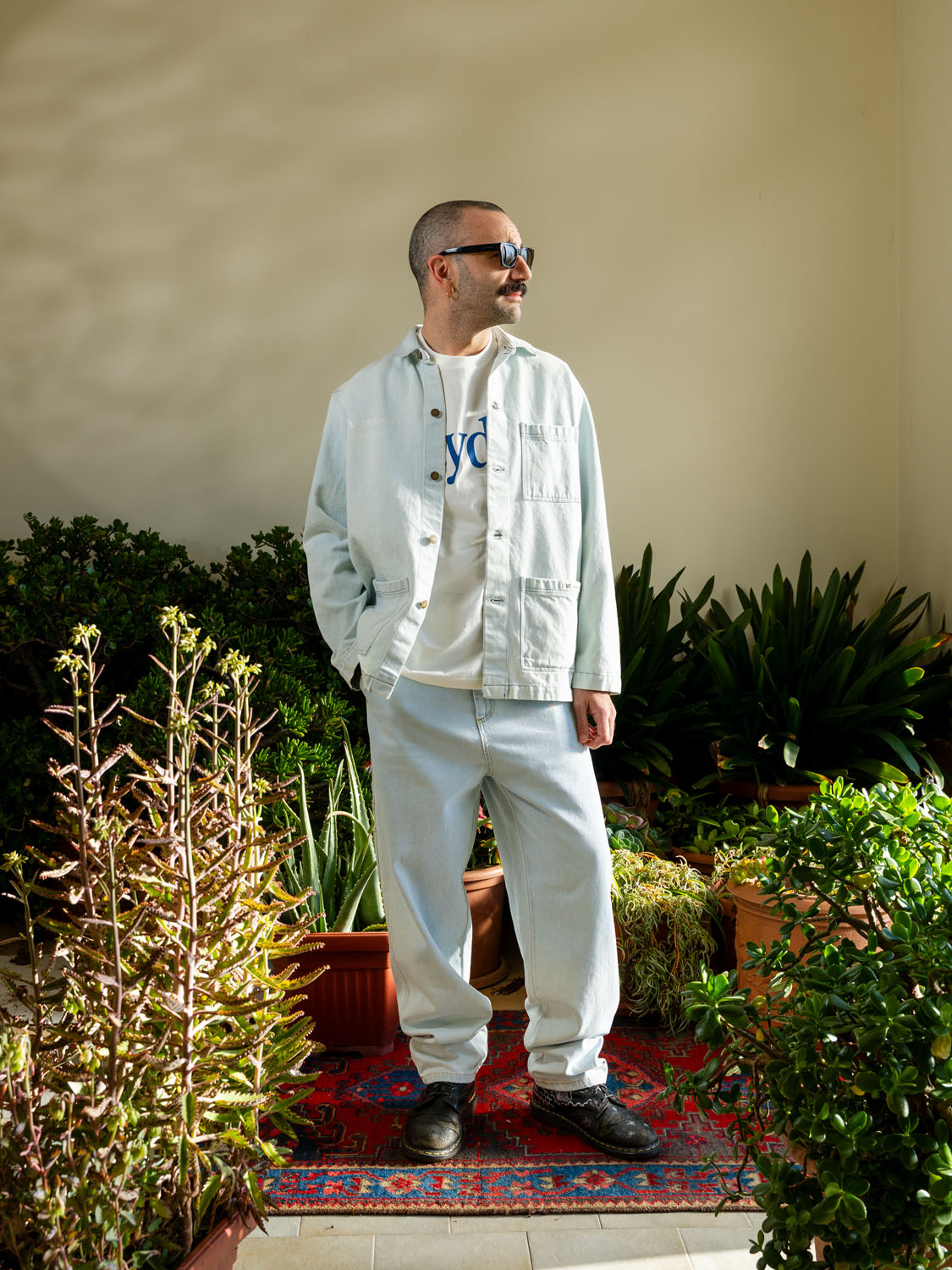 Light Wash Denim Painter Pant