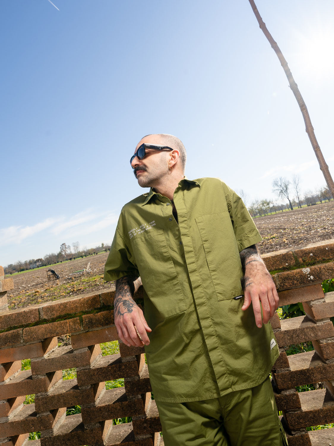 CAT WWR | Heavy Work Big Front Pocket S/S Shirt Sphagnum