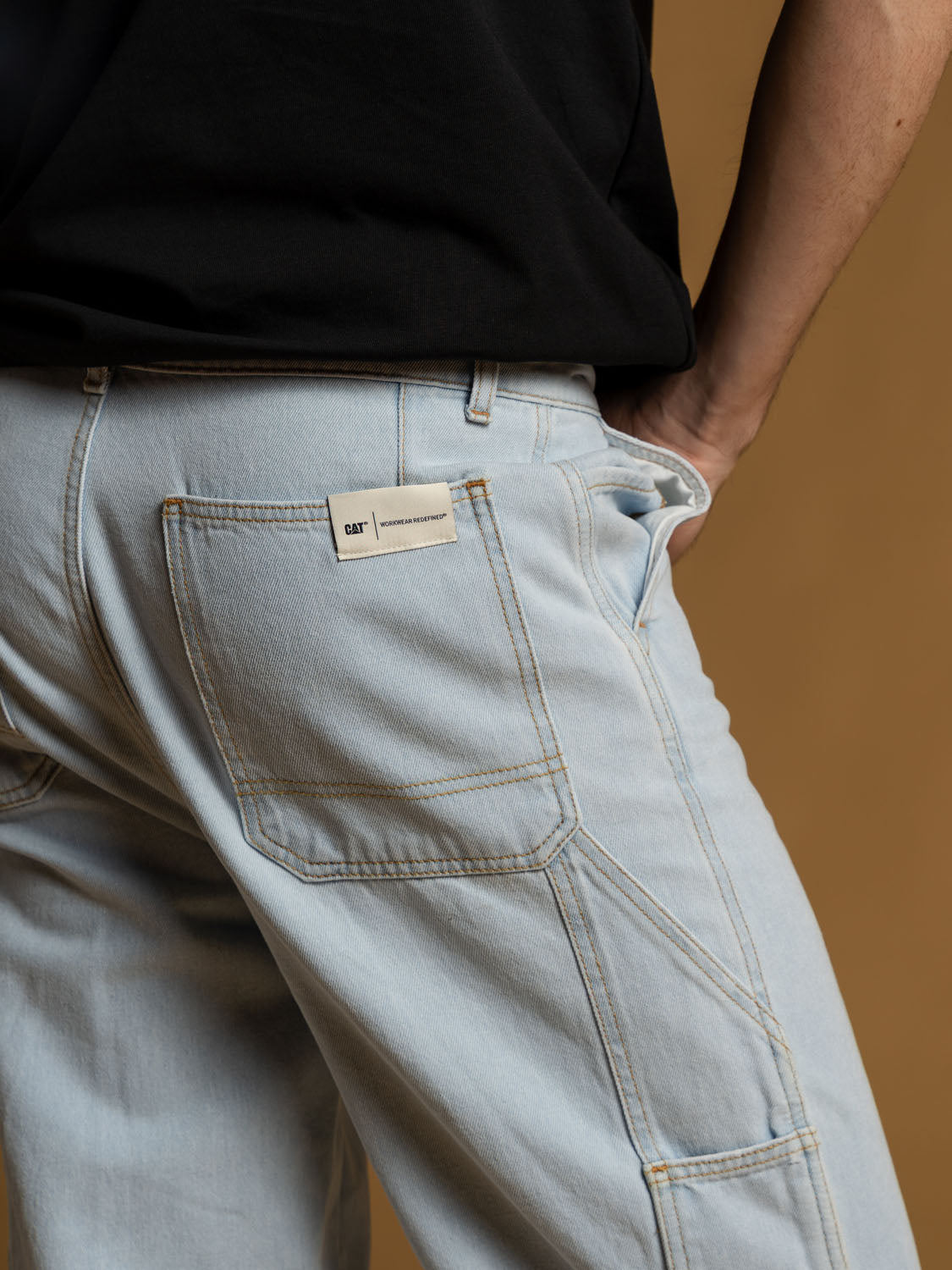 Light Wash Denim Painter Pant