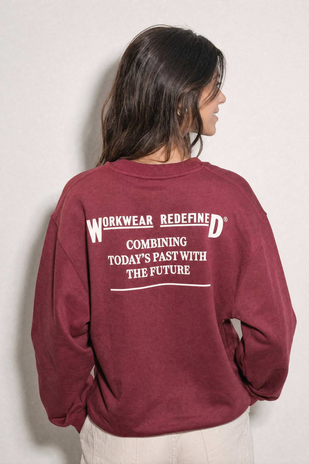 Combining Past And Future Crewneck Fleece