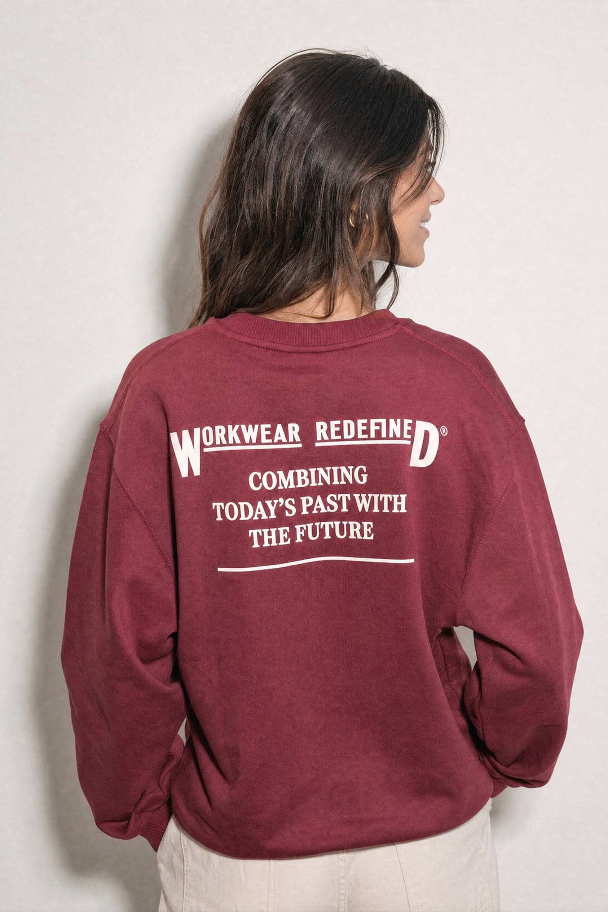 Combining Past And Future Crewneck Fleece