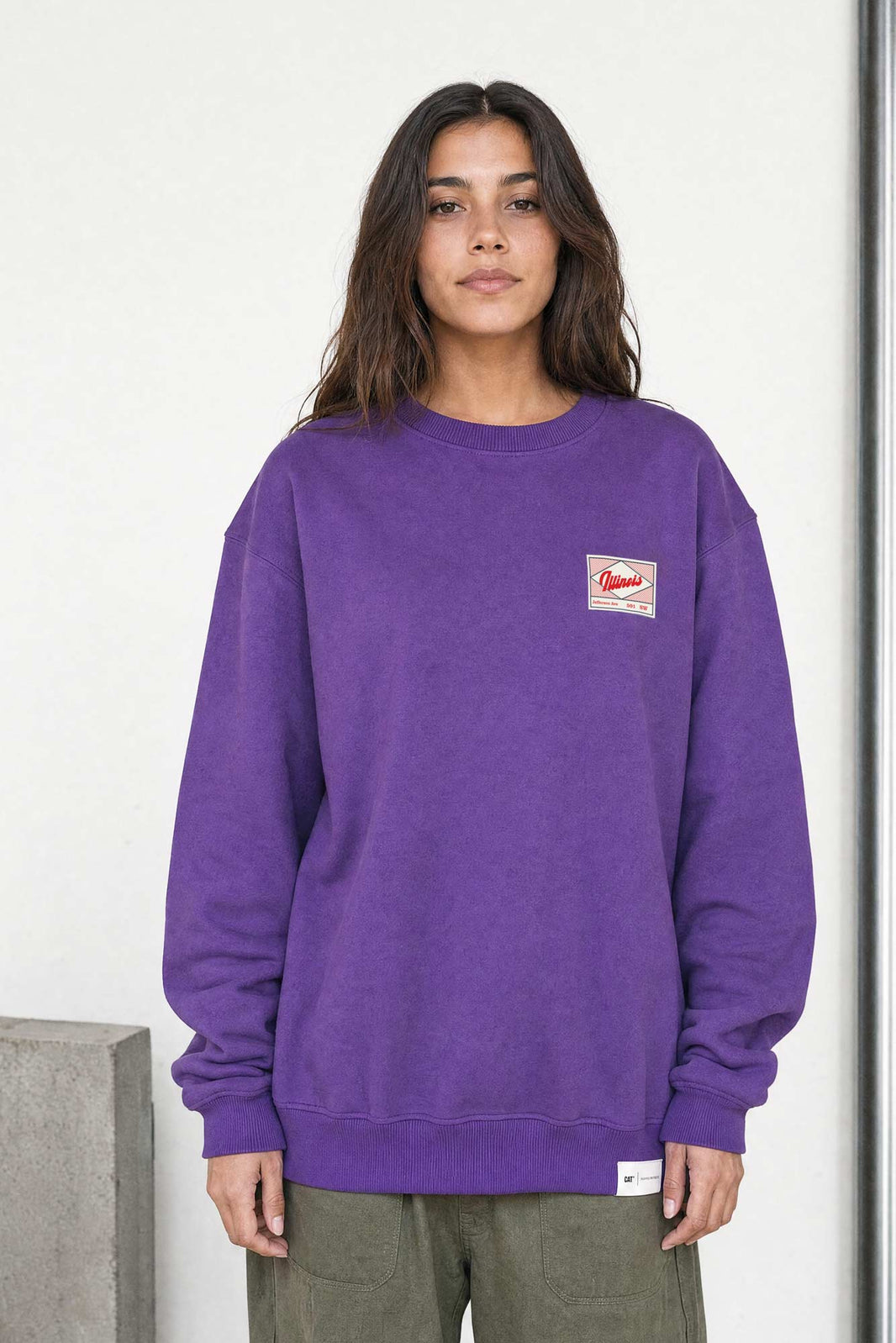 Illinois Jefferson Ave Patch Crewneck Fleece